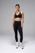 Front View of Black TLF NeoCloud™ Secret Glute Seam Leggings featuring our new secret glute seam technology to lift and shape your glutes. 