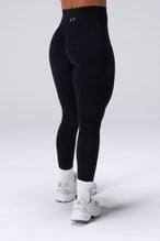 Black NeoCloud™ Secret Glute Seam Leggings showing scrunch lift, sculpted fit, soft fabric by TLF Apparel – back view