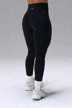 Black NeoCloud™ Secret Glute Seam Leggings with scrunch lift and cloud-soft fabric for everyday wear by TLF Apparel – back view