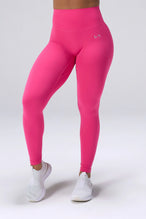 Pink NeoCloud™ Secret Glute Seam Leggings with scrunch lift and breathable cloud-soft fabric for gym training by TLF Apparel – front view