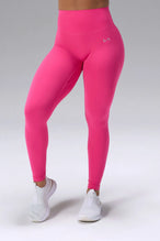 Pink NeoCloud™ Secret Glute Seam Leggings with scrunch lift and breathable cloud-soft fabric for gym training by TLF Apparel – front view