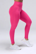 Pink NeoCloud™ Secret Glute Seam Leggings showing high waist fit and sculpted side silhouette by TLF Apparel – side view