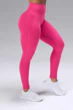 Pink NeoCloud™ Secret Glute Seam Leggings showing high waist fit and sculpted side silhouette by TLF Apparel – side view