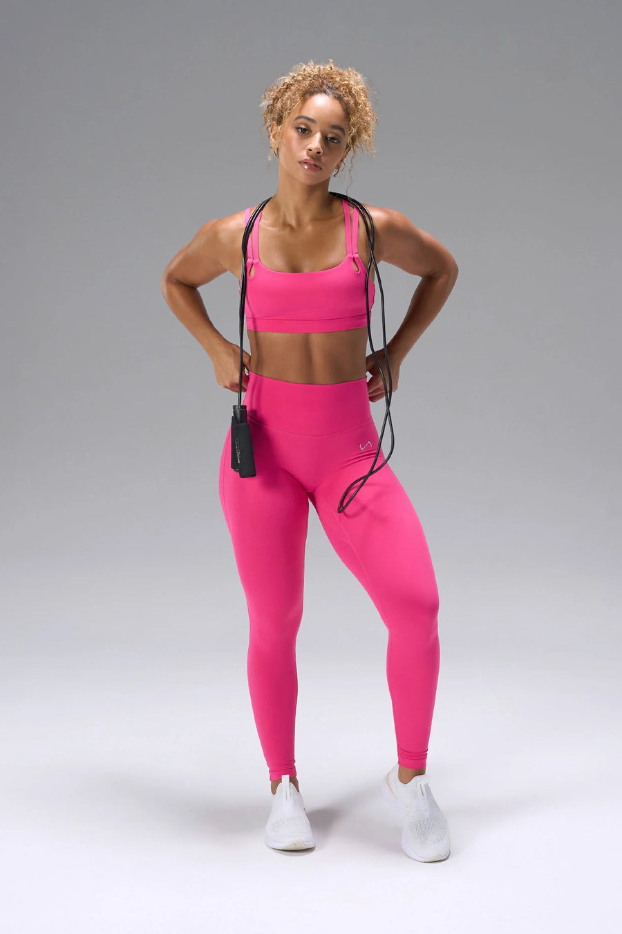 Pink NeoCloud™ Secret Glute Seam Leggings with scrunch lift and cloud-soft fabric for everyday wear by TLF Apparel – front view