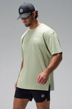 Green Further Dura Cotton Short Sleeve Tee showing relaxed oversized fit in 100% Dura Cotton by TLF Apparel – side view 