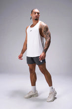 Grey Reps Mesh 5 Inch Fitted Shorts showing 5 inch inseam fit, fitted athletic silhouette, and unrestricted mobility by TLF Apparel – side view