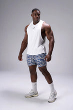 Snake Skin Print Reps Mesh 5 Inch Fitted Shorts showing 5 inch inseam fit, fitted athletic silhouette, and unrestricted mobility by TLF Apparel – side view