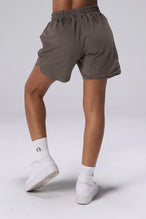Taupe Reps Mesh 5 Inch Shorts showing fitted athletic silhouette and breathable mesh performance fabric by TLF Apparel – back view