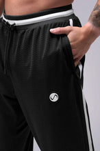Front View of Evolve Mesh Track Pants – Men’s Joggers & Sweatpants - Black