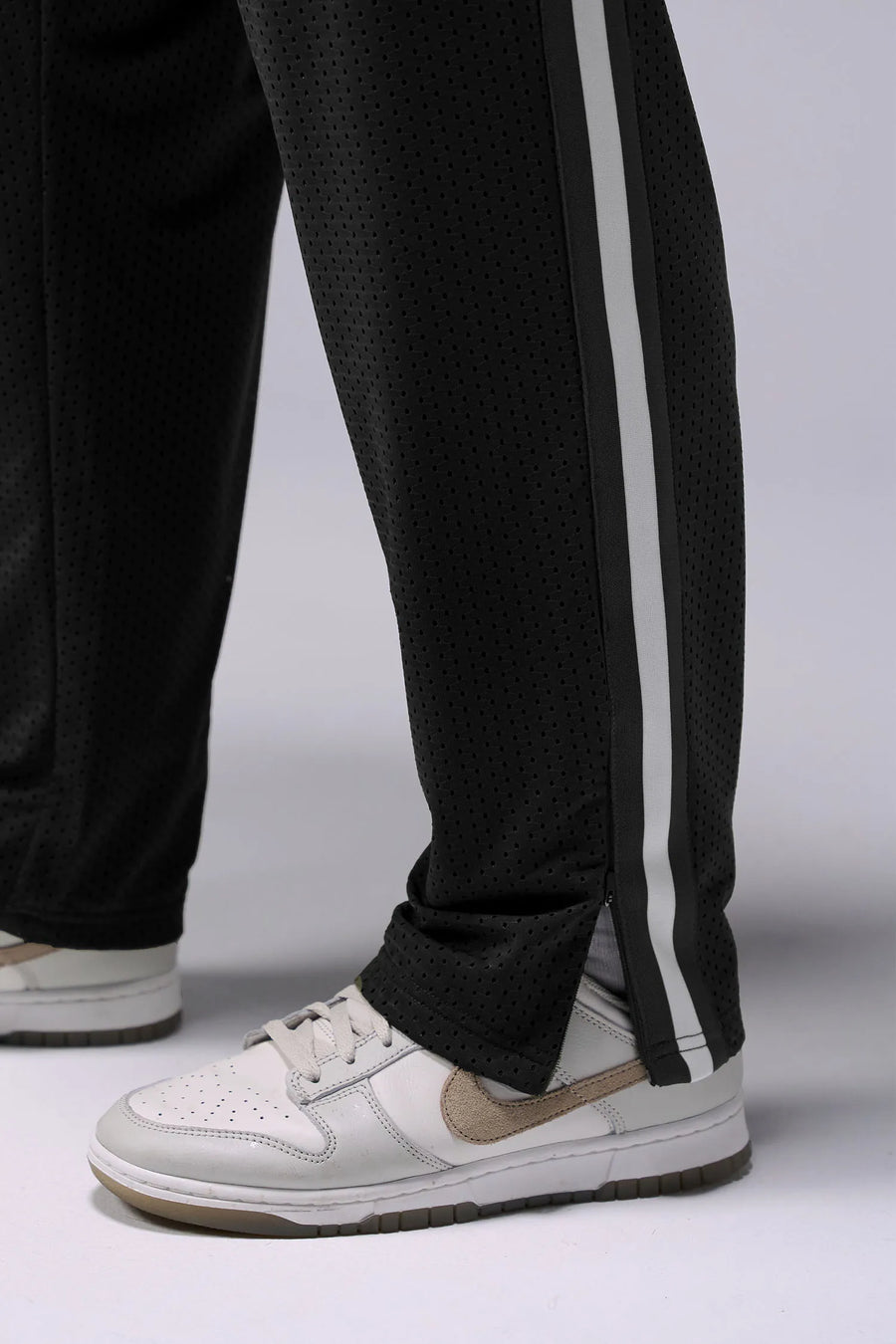 Front View of Evolve Mesh Track Pants – Men’s Joggers & Sweatpants - Black