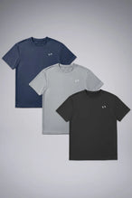 Custom 3 Pack Front View of TLF Infi-Dry Swole Tee, crafted with our custom swole fit and utilizing our infi-dry fabric technology 