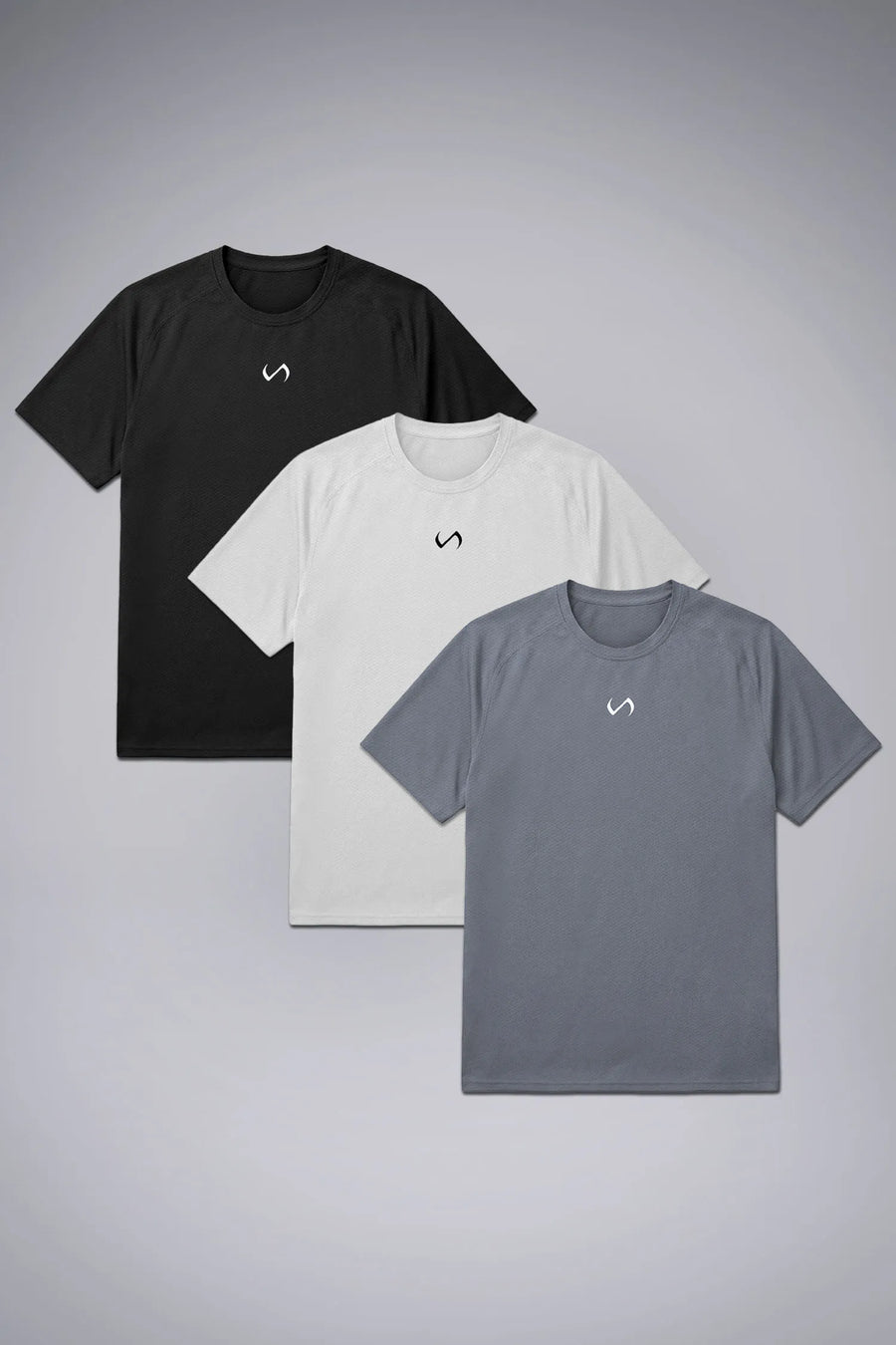 Custom 3 Pack - Men’s Micro Mesh Tee with a physique-enhancing fit, designed for gym training, HIIT workouts and running by TLF Apparel 