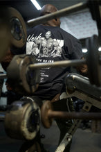 Blue Ronnie Coleman “Yeah Buddy” Tee oversized graphic workout shirt featuring Cotton Luxe DNA™ fabric and Ronnie Coleman legacy artwork by TLF Apparel – back view
