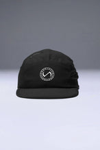 Black Pluma Packable Hat showing low profile side silhouette and breathable performance fabric by TLF Apparel – front view 
