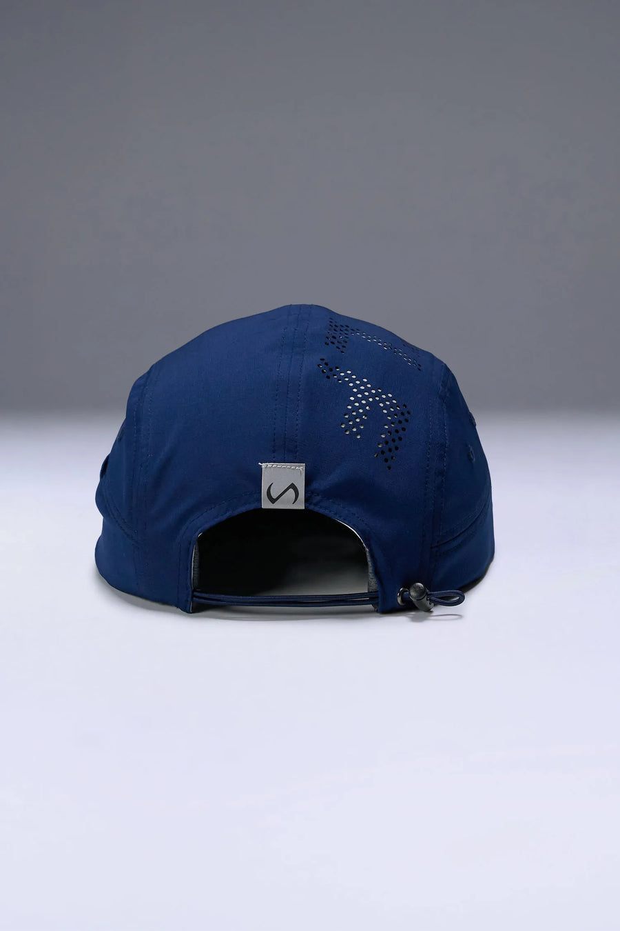 Blue Pluma Packable Hat with ultra-light ripstop fabric and extended performance brim for training and outdoor workouts by TLF Apparel – back view 
