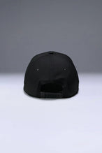 Black Flex Grid Varsity Rope Hat with adjustable snapback closure and structured athletic fit by TLF Apparel – back view