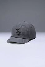 Gray Flex Grid Varsity Rope Hat with moisture-wicking interior sweatband and durable athletic build by TLF Apparel – interior detail view 