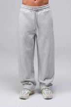 Front View Of Scuba Tech Wide Leg Sweatpants in Gray