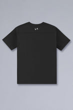 Back View of Black TLF Athletic Dept Cotton Luxe Oversized Tee featuring a bold 2 one graphic print design across the chest in our oversized shirt fit