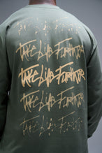 Back View of Cypress TLF Blur Oversized Heavy Weight Long Sleeve, durable and versatile for gym or street wear 