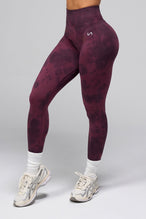 Front View of Cosmic Seamless Scrunch Butt Leggings in Space Cherry