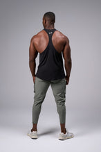 Back View of Black Elevate Bamboo Stringer Tank