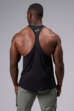 Back View of Black Elevate Bamboo Stringer Tank
