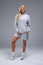 Front View of Gray TLF Elevate Waffle Tech Shorts, featuring a 6” Inch inseam, an athletic relaxed fit with zipper pockets designed for all day wear