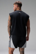 Back View of Black the TLF GTS Element-Max Shorts featuring contrast color panels and sleek invisible side zipper pockets
