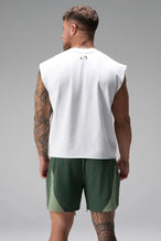 Back View of Blue the TLF GTS Element-Max Shorts featuring contrast color panels and sleek invisible side zipper pockets