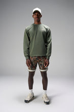 Front View of Digital Camo GTS Evolve Mesh 8 Inch Shorts, featuring an 8-inch inseam, custom digital camo design and zipper pockets