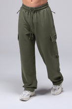 Front View Of Men's GTS Vital Terry Cargo Joggers in Sage