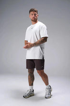 Front View of Purple TLF GTS Waffle Tech Shorts, featuring a 7 Inch inseam, an athletic relaxed fit with zipper pockets designed for all day wear