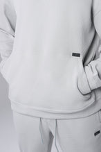 Front View of Gray TLF GTS Waffle Tech Hoodie, featuring kangaroo pockets, and double panel hoodie designed for all day wear