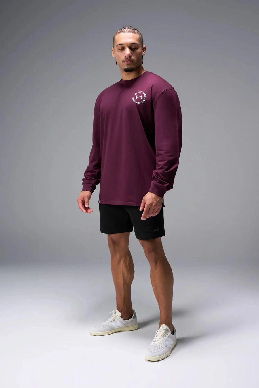 Front View of Black TLF GTS Waffle Tech Shorts, featuring a 6” Inch inseam, an athletic relaxed fit with zipper pockets designed for all day wear