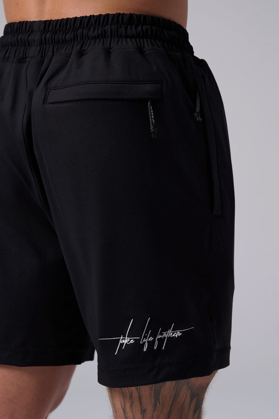 Back View Of Men's Gym-To-Street® 6.5" Shorts in black