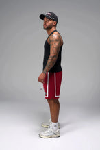 Side View of Black Icon Ribbed Straight Hem Tank featuring our physique enhancing design, straight hem and relaxed fit