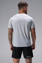 Back View of Gray the TLF Infi Cool Lightweight Cooling Shirt engineered with cooling fabric technology, raglan sleeves and laser cut perforations. 