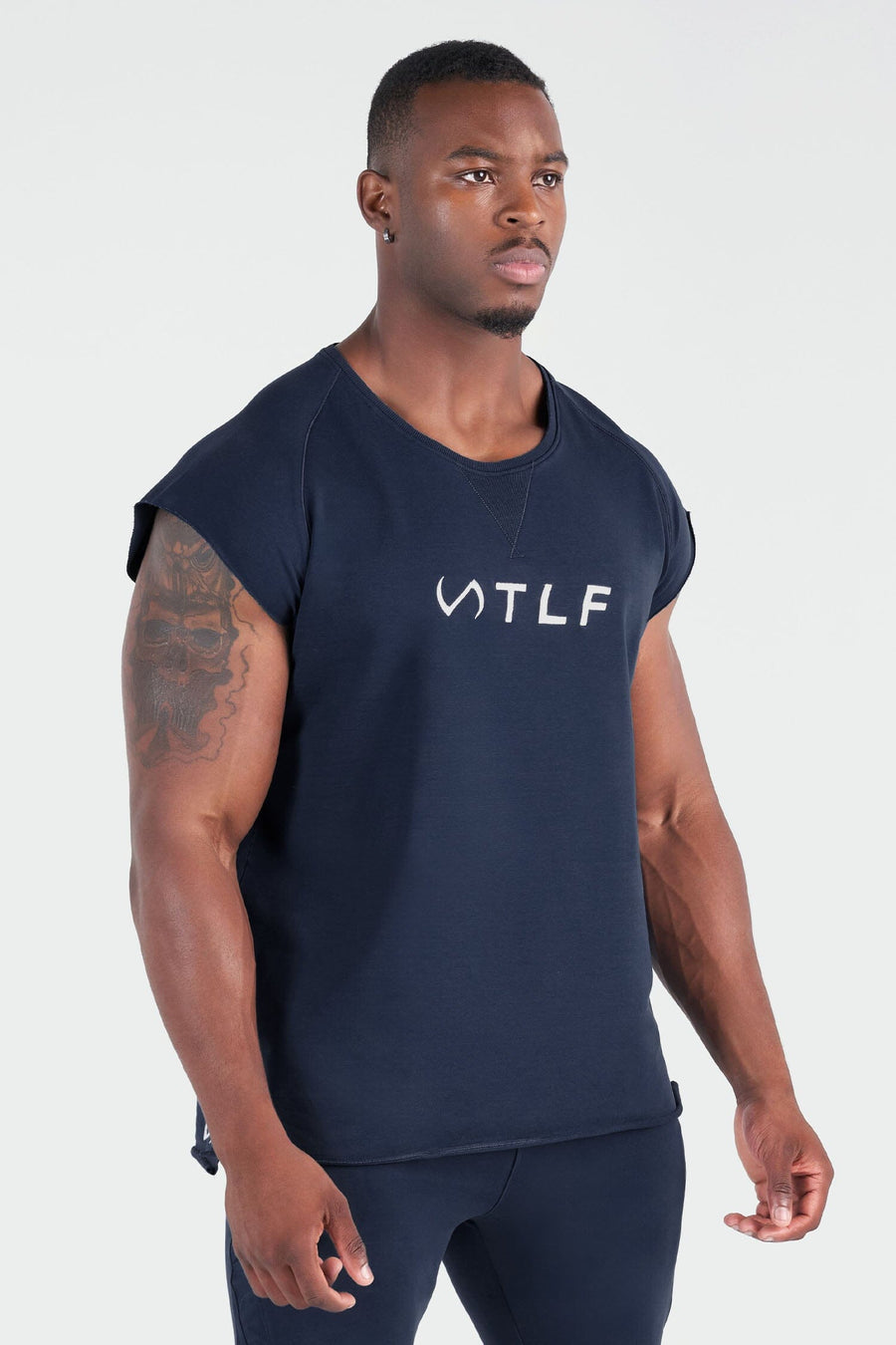 Front View of Deep Navy Jacked AF Sweatshirt