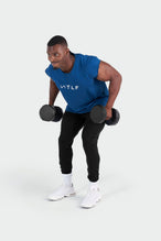 Front View of Deep Sapphire Jacked AF Sweatshirt
