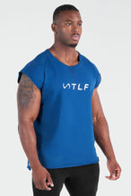 Front View of Deep Sapphire Jacked AF Sweatshirt
