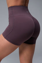 Back View of Brown TLF NeoCloud™ 4 Inch Secret Glute Seam Shorts featuring our new secret glute seam technology to lift and shape your glutes.