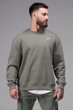 Front View of Sage Pivotal Crewneck Sweatshirt