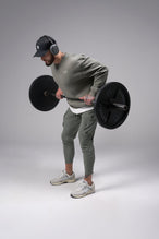 Front View of Sage Pivotal Crewneck Sweatshirt