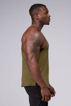 Side View Of Tactic Performance Bamboo Tank in Olive Color