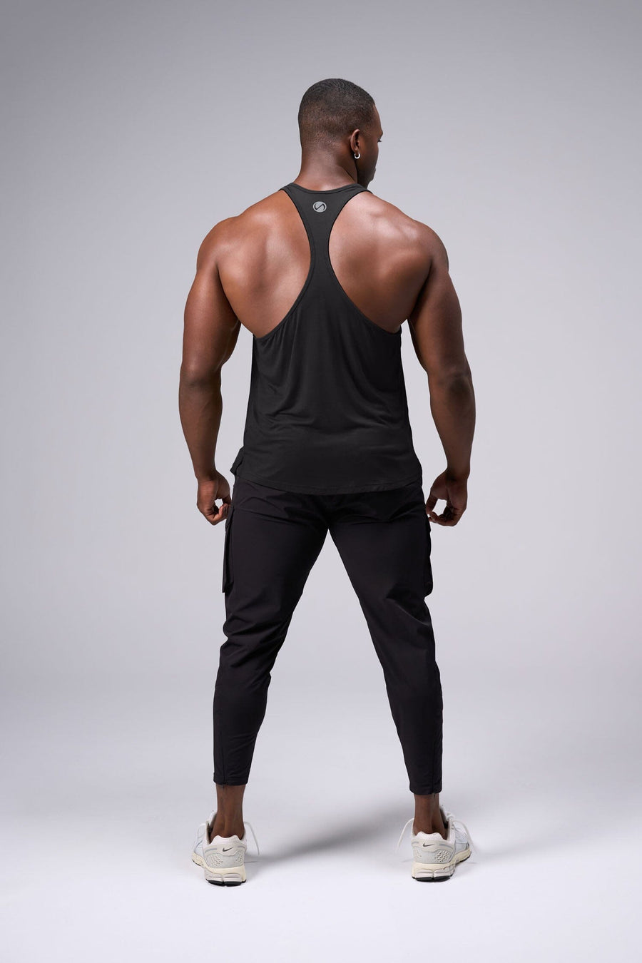 Back View of Tactic Performance Bamboo Tank in Black