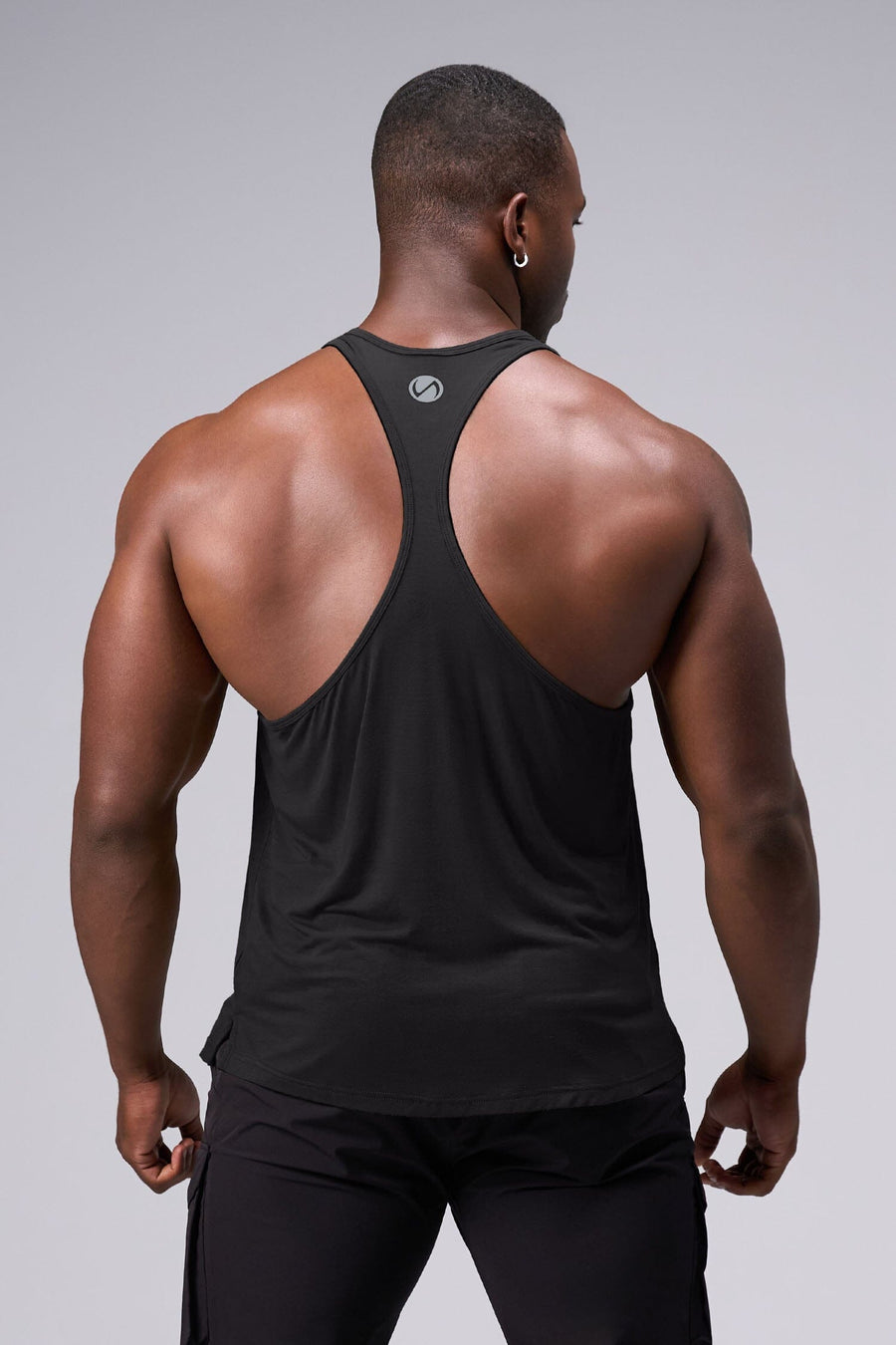 Back View of Tactic Performance Bamboo Tank in Black