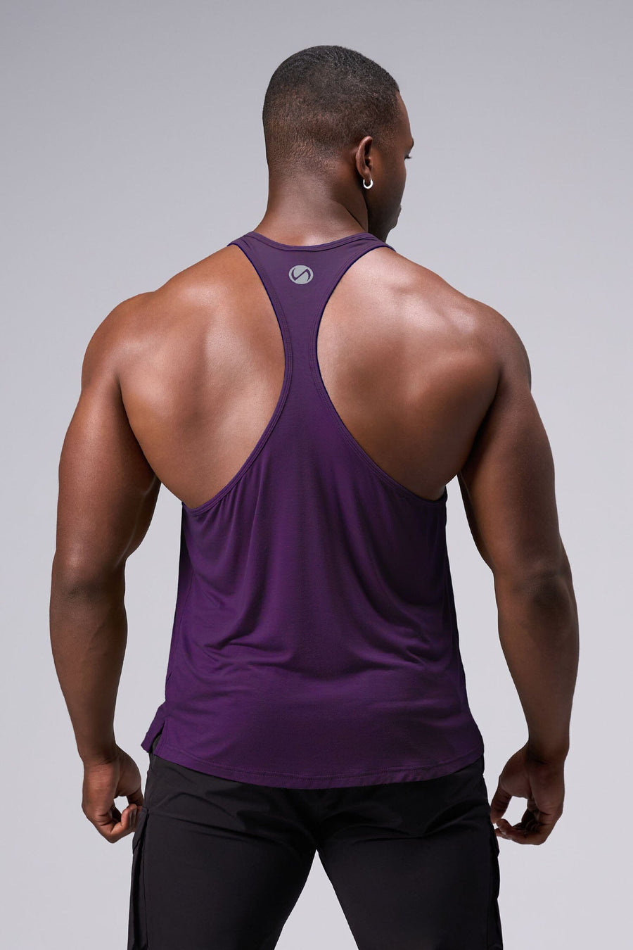 Back View Of Tactic Performance Bamboo Tank in Purple