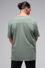 Back View Of Take Life Further Oversized Tee in Green