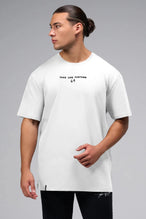 Front View Of Take Life Further Oversized Tee in White